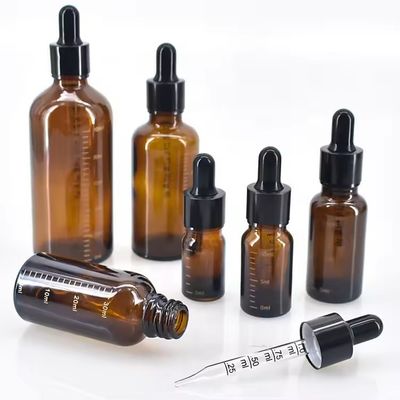 15 ml 50 ml emballage de soins de la peau gouttelette d' huile essentielle bouteille en verre pour huile logo personnalisé