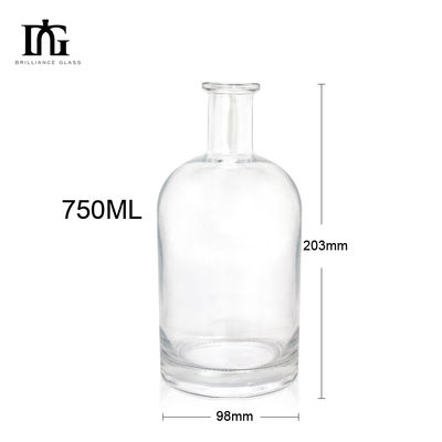 TJ028 750 ml Bouteille en verre de vodka à l' alcool et à l' alcool
