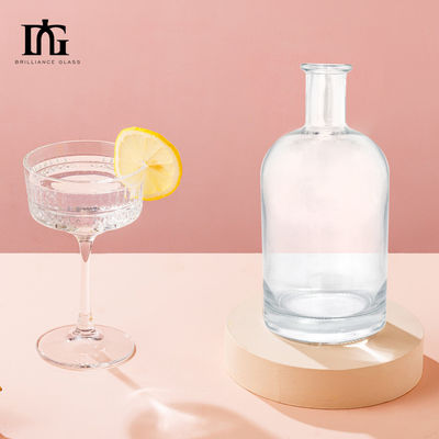 TJ028 750 ml Bouteille en verre de vodka à l' alcool et à l' alcool