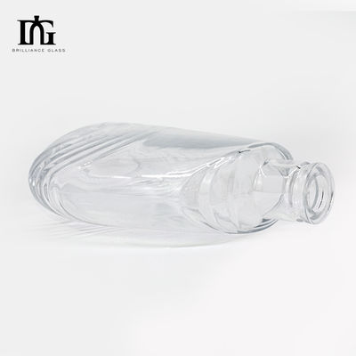 750 ml bouteilles en verre rondes et claires de 700 ml pour le whisky et le cognac TJ008