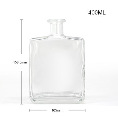 Bouteille en verre avec bouchon de liège pour le gin, le rhum, la vodka, le whisky, la tequila, les spiritueux, 700 ml, clair