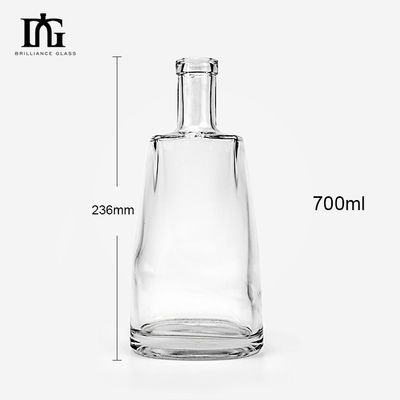 Matériau de base Verre 50 ml 350 ml 700 ml 750 ml 1000 ml Bouteille de vodka pour boissons