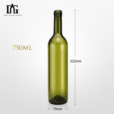 Bouteille en verre de vin de 270 ml 350 ml 500 ml 750/1000 ml avec bouchon à vis de liège 077