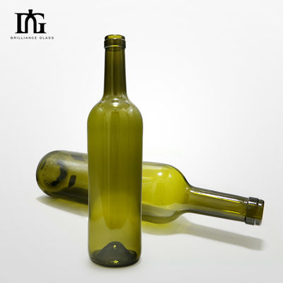 Bouteille en verre de vin de 270 ml 350 ml 500 ml 750/1000 ml avec bouchon à vis de liège 077
