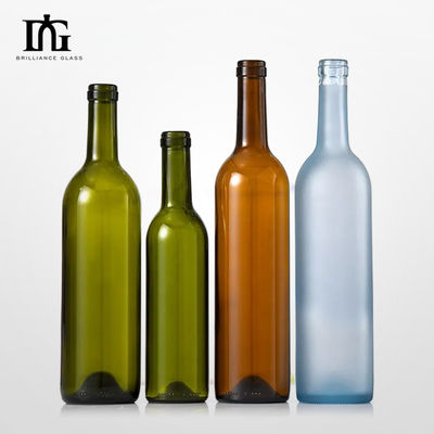 Bouteille en verre de vin de 270 ml 350 ml 500 ml 750/1000 ml avec bouchon à vis de liège 077