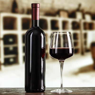 Bouteille en verre de vin de 270 ml 350 ml 500 ml 750/1000 ml avec bouchon à vis de liège 077