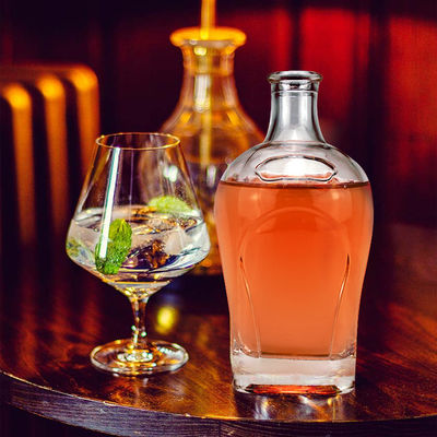 080 Bouteille en verre avec étanchéité en liqueurs et boissons 500 ml/700 ml/750 ml