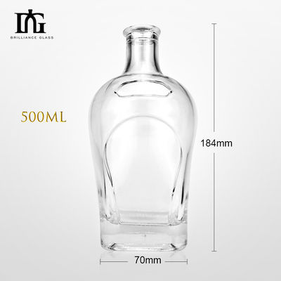 080 Bouteille en verre avec étanchéité en liqueurs et boissons 500 ml/700 ml/750 ml