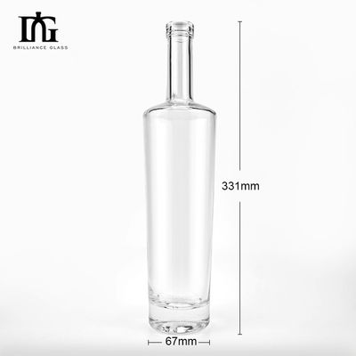 700 ml bouteille en verre clair pour alcool Whisky Tequila Xo Spirits Vodka Gin Rum Brandy