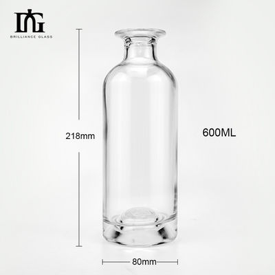 Bouteille en verre pour le whisky, le rhum, la tequila, la vodka, le gin, le cognac 200 ml, 300 ml, 500 ml, 700 ml
